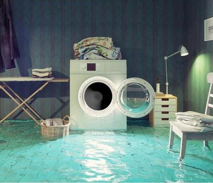 Washing machine overflowing water 